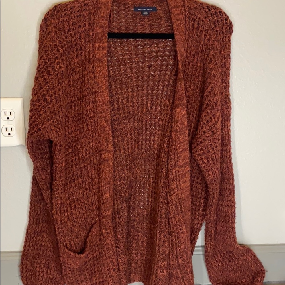 Maroon cardigan